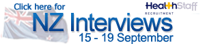 Nursing  & Medical Jobs - New Zealand Interviews - 15 - 19 September