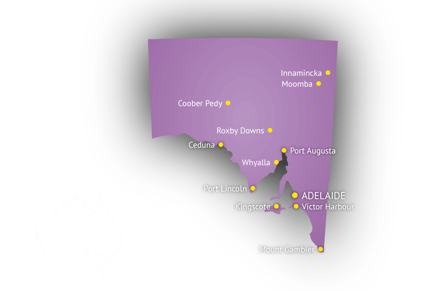 Australia state map