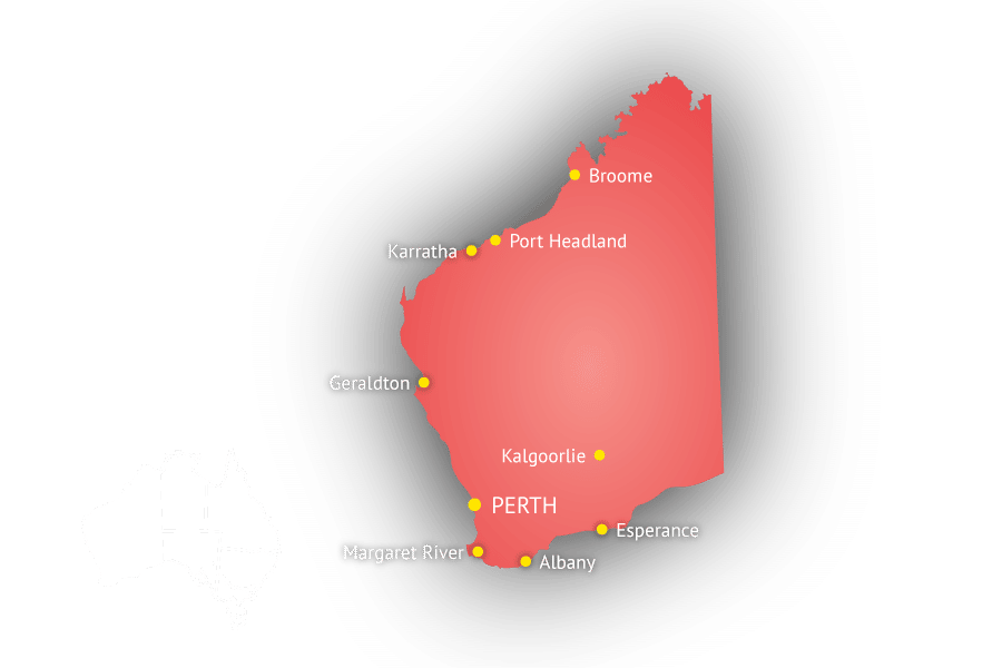 Australia state map