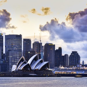 Sydney Harbour at sunset