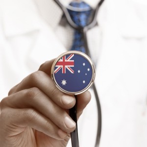 Doctor holding a stethoscope symobolising the Australian Healthcare System