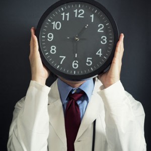 Doctor with clock