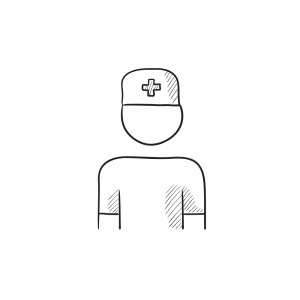 Sketch of a registered nurse